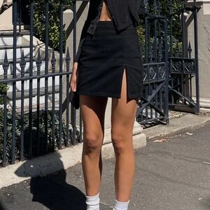 Princess Polly Lioness Lola Mini Skirt in Black Size XL